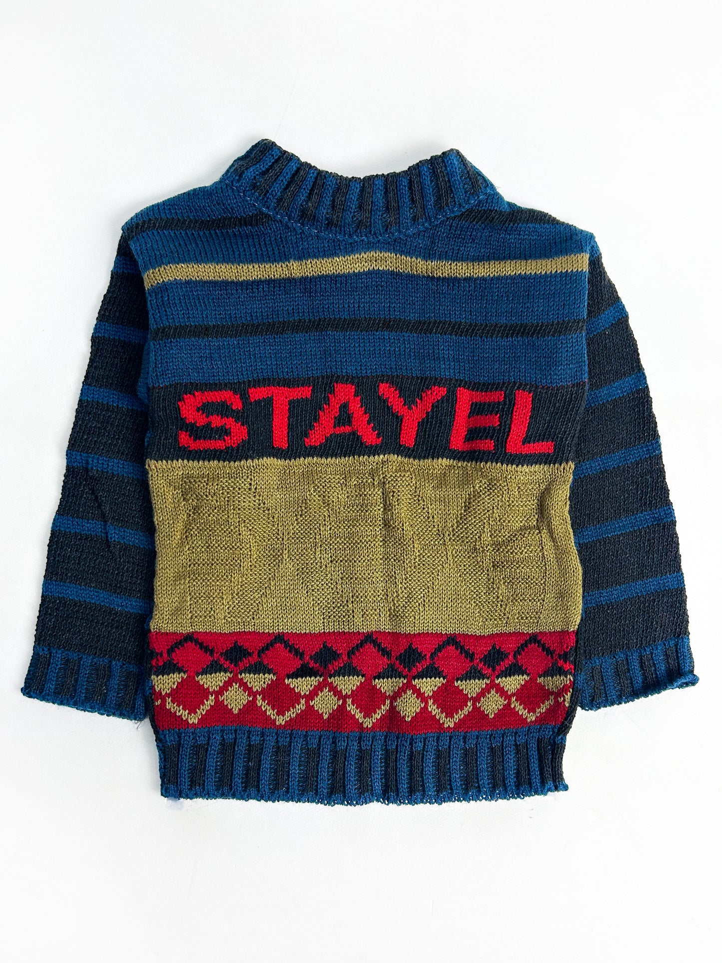 Dark Sea Blue Full Sleeve Sweater For Kids MN KSW16