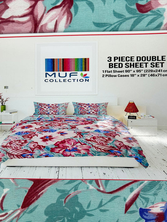 3pc Double Bed Sheet BS50