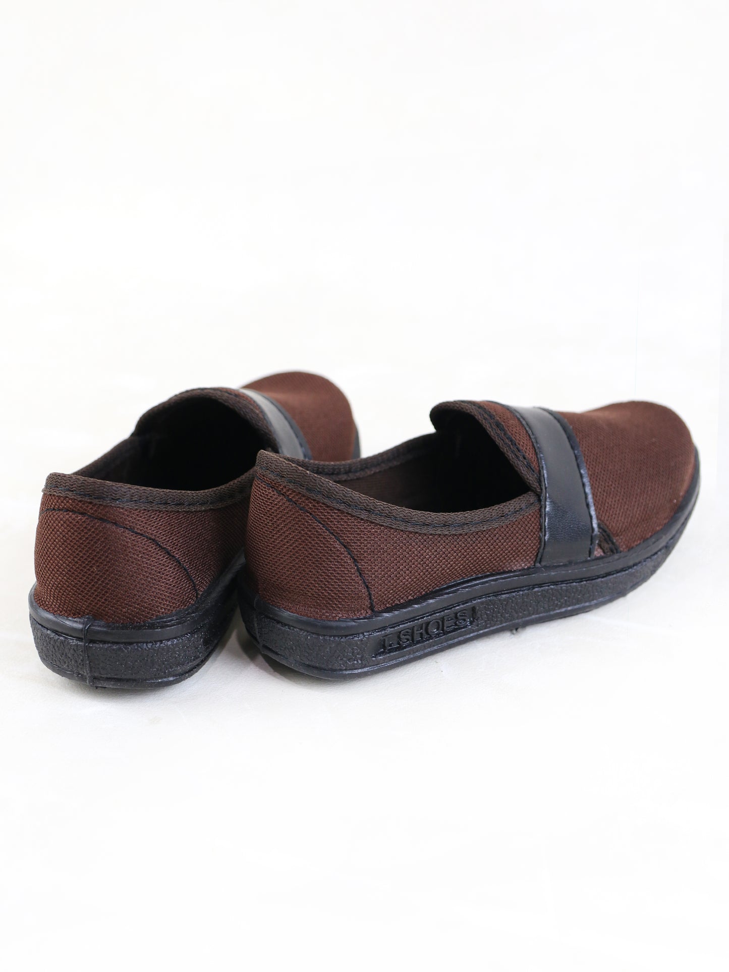 BS57 Boys Slip-On Shoes 8Yrs - 12Yrs Brown
