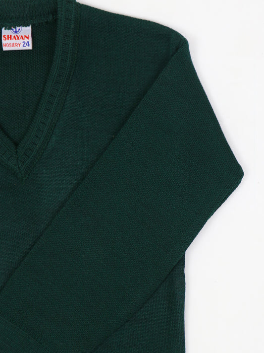 SH Kids Full Sleeve Sweater 3 Yrs - 5 Yrs Dark Green