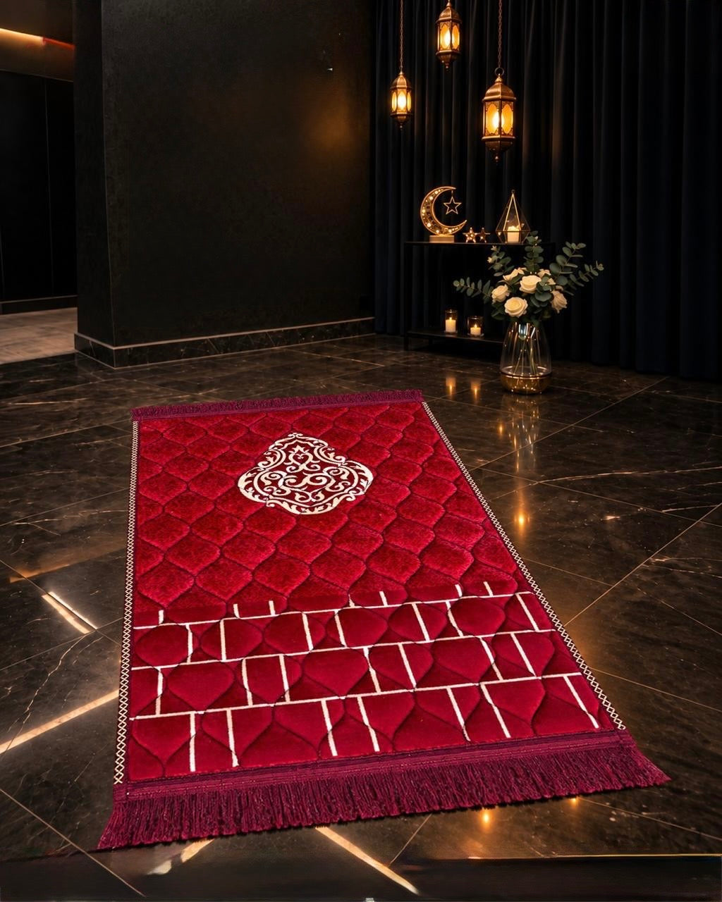Red Jae-Namaz / Prayer Mat 70 x 105 Multidesign JAE10