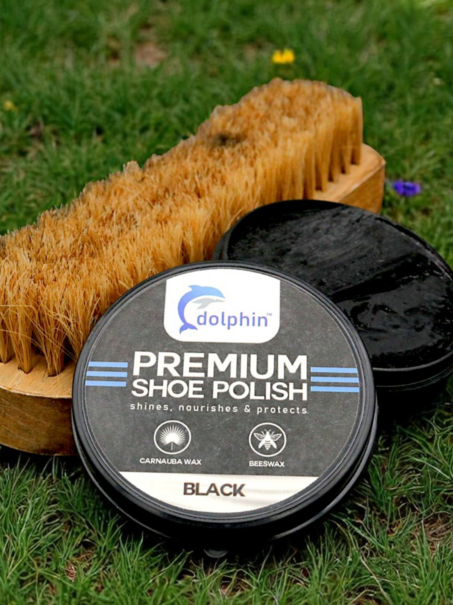 Dolphin Shoe Polish Black SP12