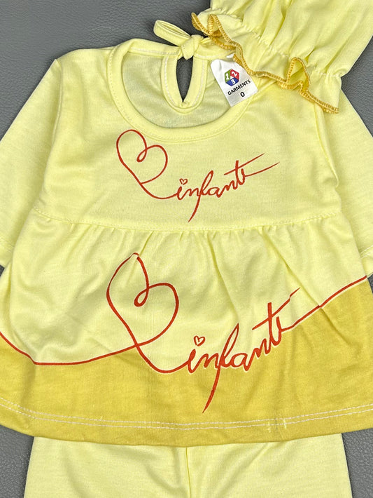 0Mth - 3Mth Implant Yellow Baby Suit For Newborn NBS293