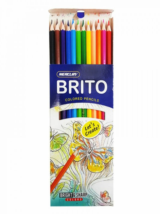 Brito Color Pencils Pack of 12 Triangle PB113