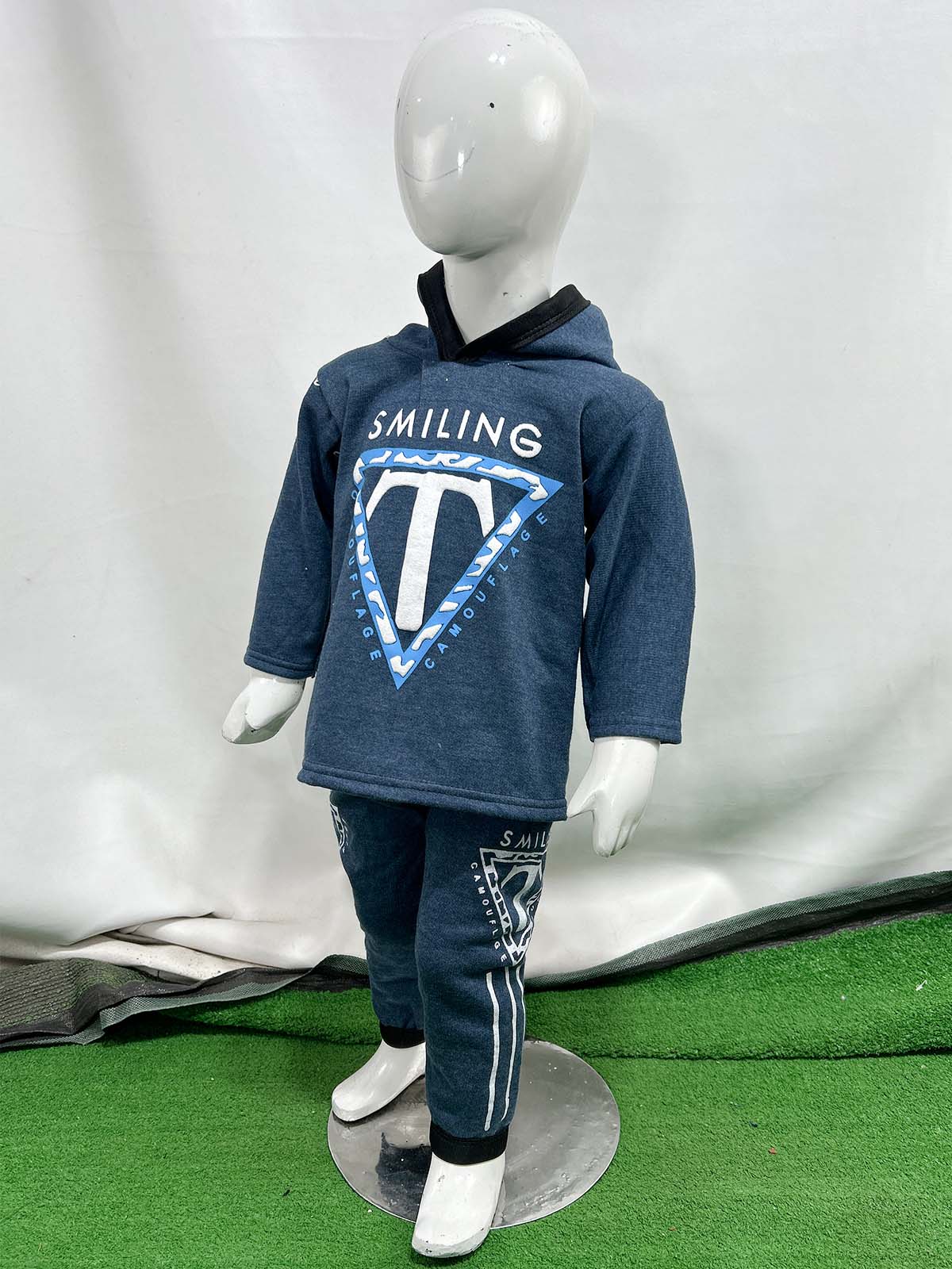 2Yr - 5Yrs Fleece T Blue Suit For Kids SH BS551