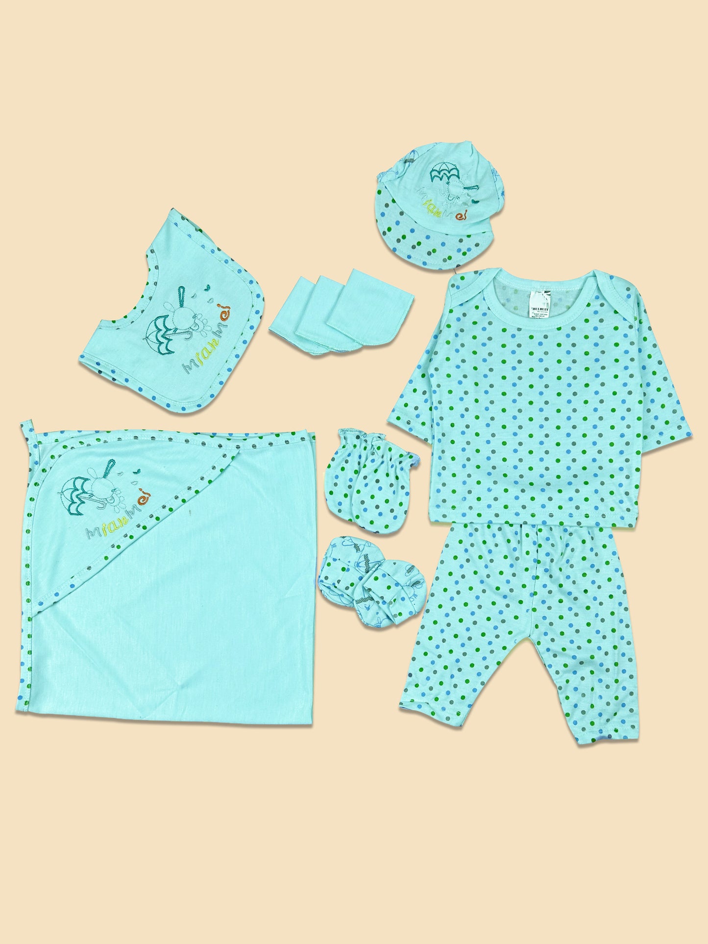 0Mth - 3Mth Light Blue 10Pcs Gift Set For Newborn NBGS113