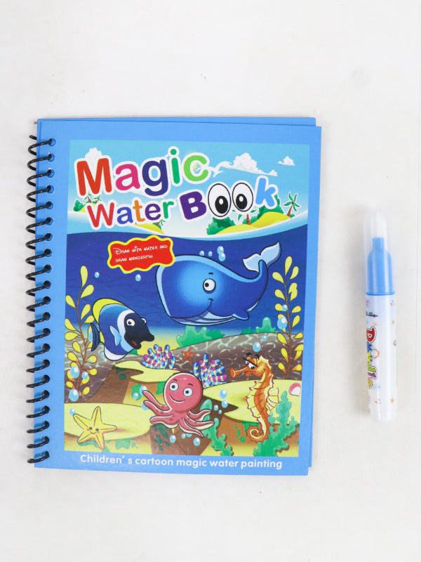 Magic Water Book for Kids Shark Blue