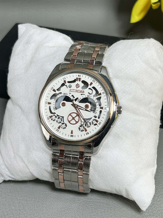 Silver Stainless Steel Watch For Men MW166