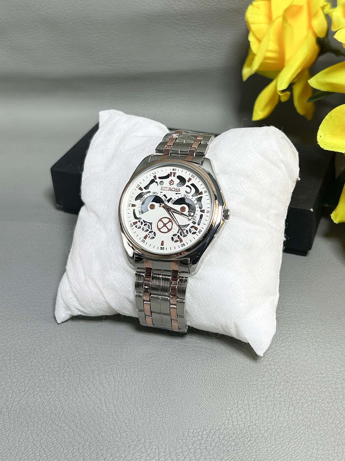Silver Stainless Steel Watch For Men MW166