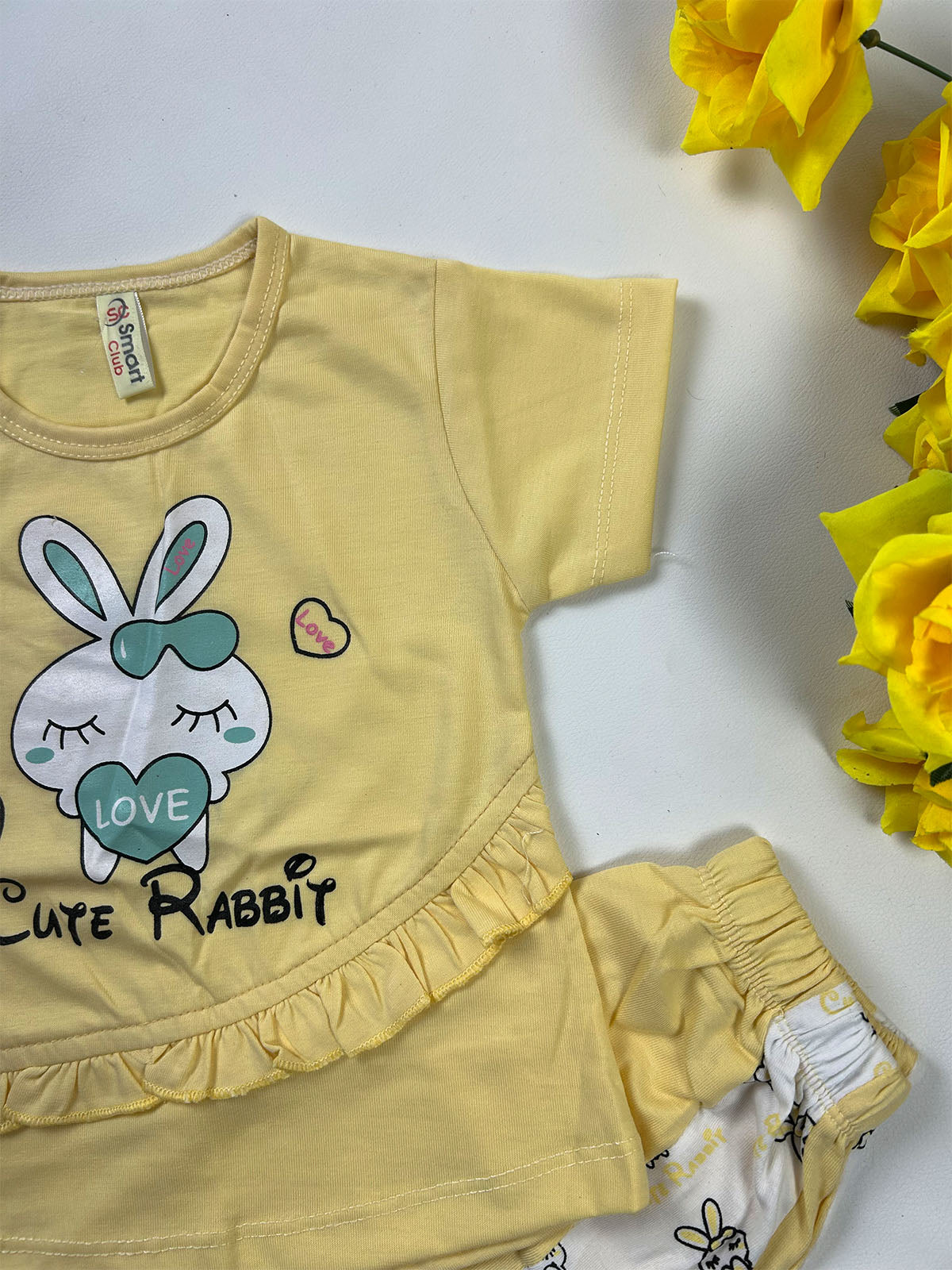 1Yr - 4Yrs Yellow Suit For Girls GS577