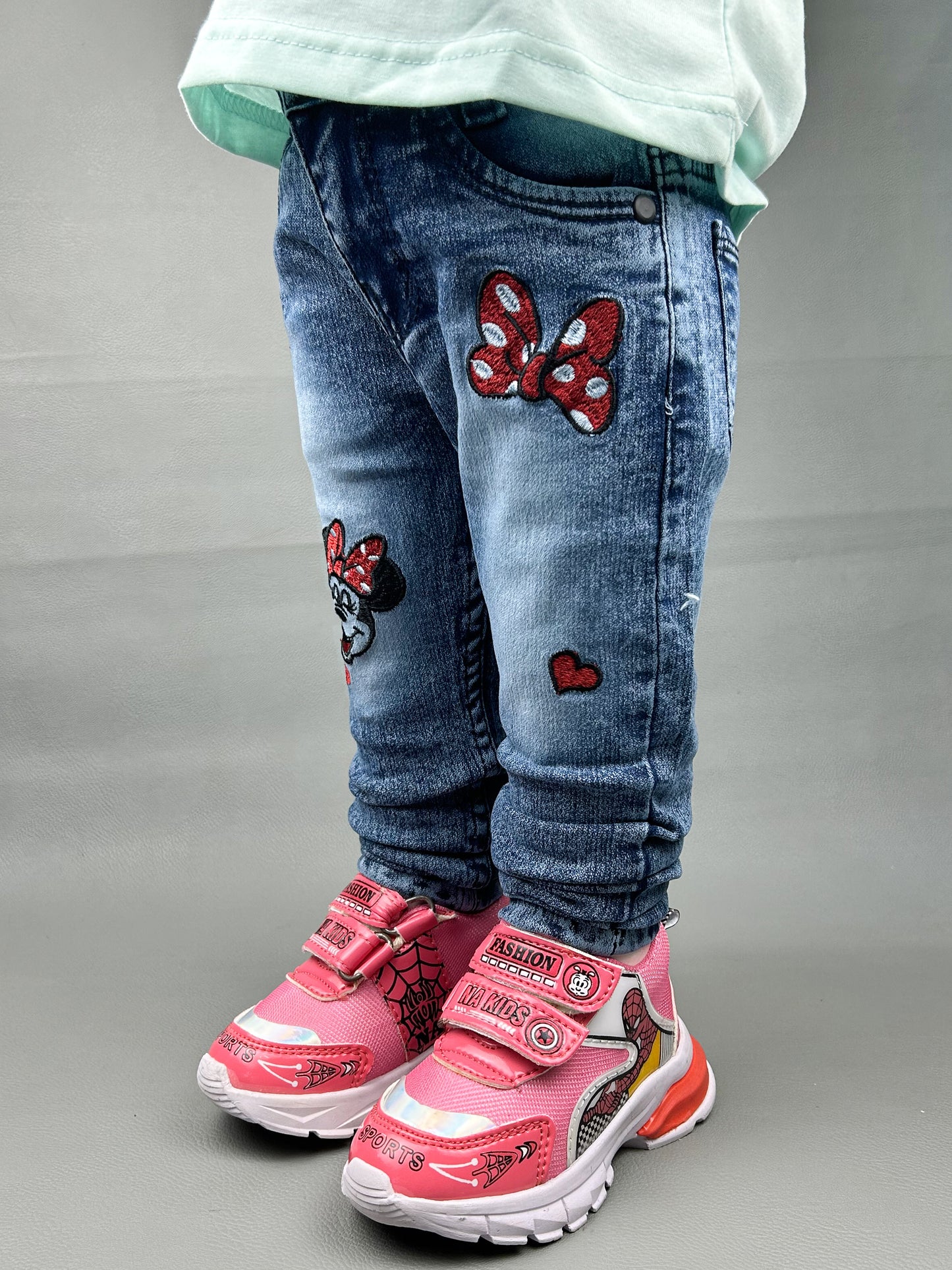 3Yrs - 13Yrs Light Blue Stretchable Denim Jeans For Girls GJ10