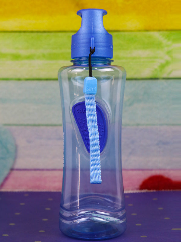 WTB16 Safari Blue Plastic Transparent Water Bottle - 550ML