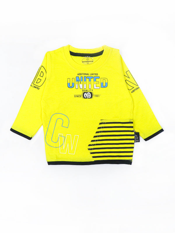 ATT Boys T-Shirt 1.5 Yrs - 3.5 Yrs United Light Yellow