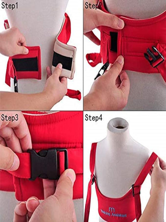 Baby Safety Harness Walking Assistant Belt - Red