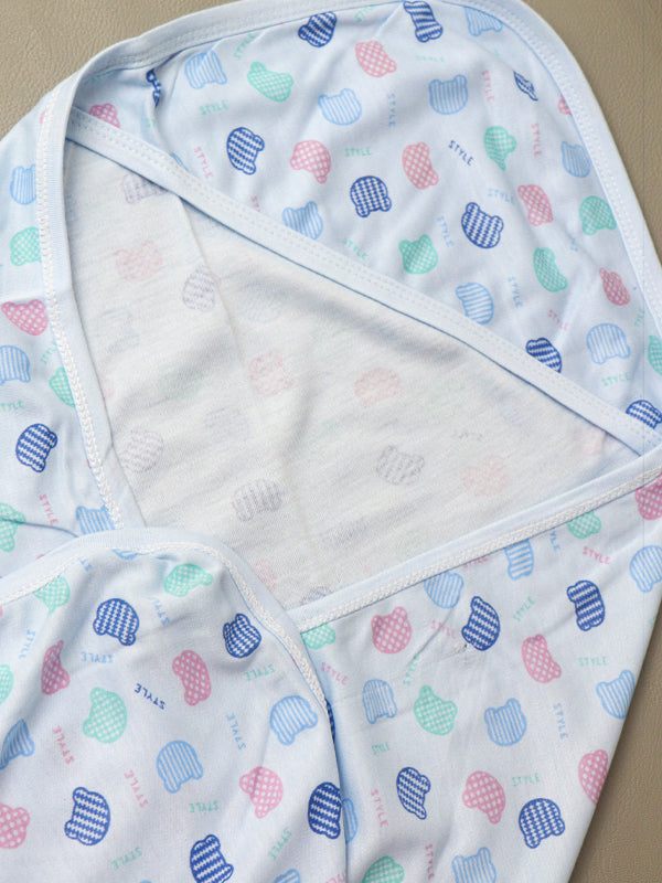 Light Blue Wrapping Sheet For Newborn NWS03