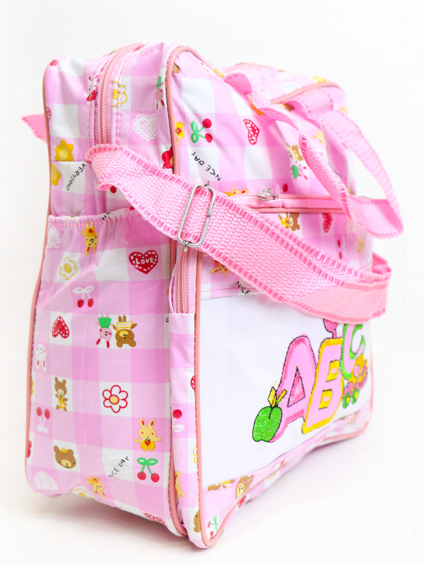 Newborn Baby Diapers Bag ABC Light Pink