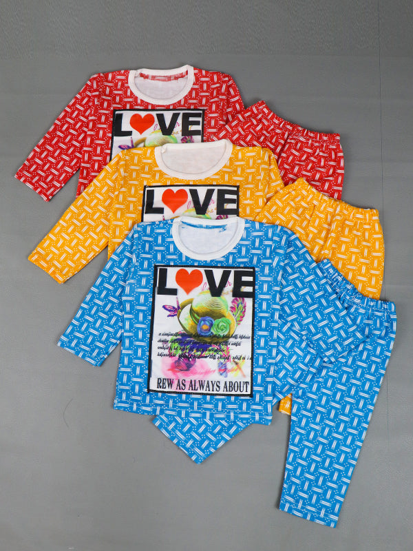 BS61 TG Kids Suit 1Yr - 4Yrs Love Yellow