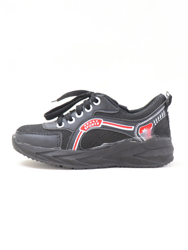 BS19 Boys Shoes 8Yrs - 12Yrs SP Black