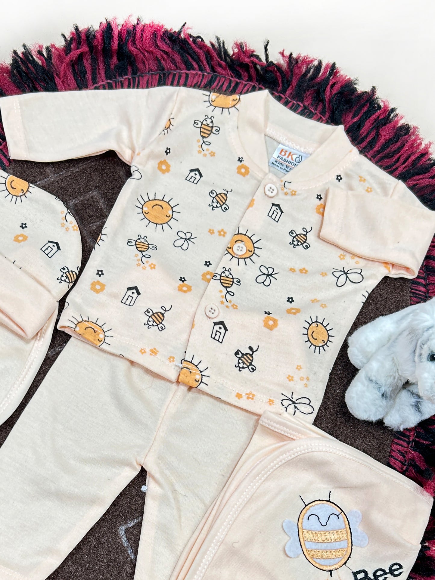 0Mth - 3Mth Little Bee 5Pcs Gift Set For Newborn HG NBGS220