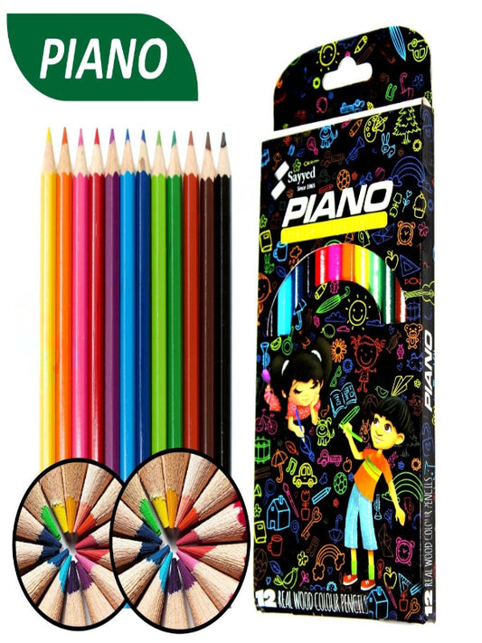 Piano Premium Color Pencils Pack of 12 PB115