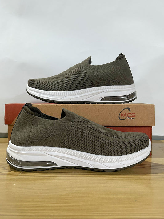 MCS Dark Green Casual Sneakers For Men MJS218