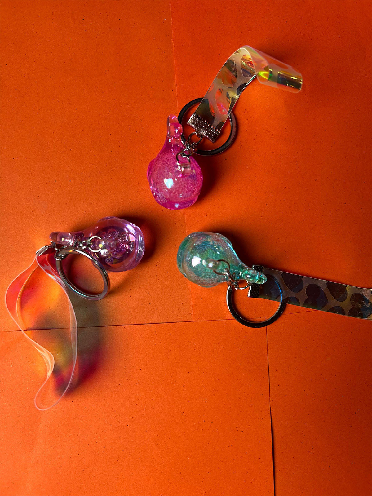KC47 Pack of 3 Fish Key Chain Multicolor