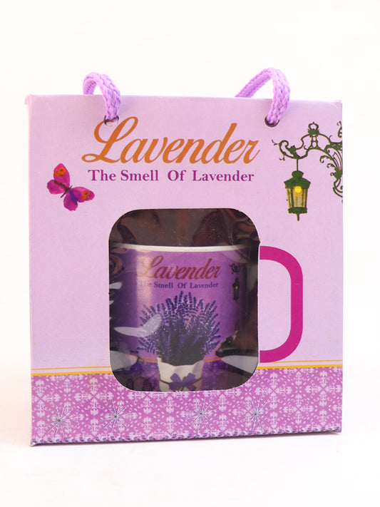 Lavender Coffee Cup with Spoon Set Purple