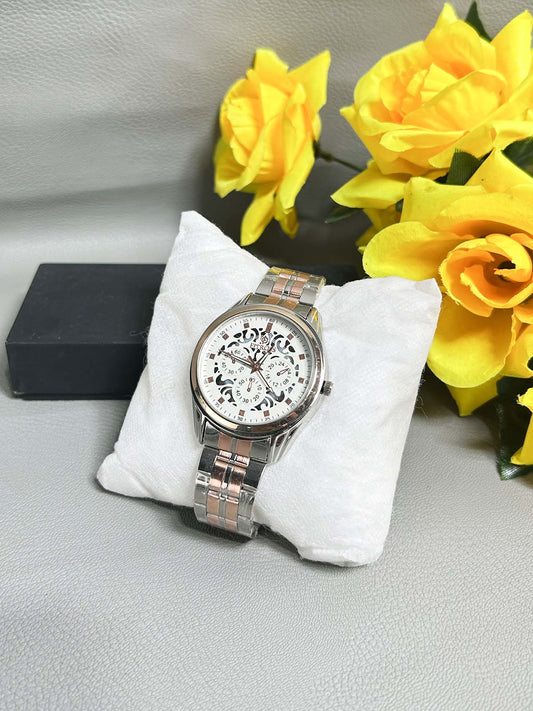 Silver Stainless Steel Watch For Men MW167