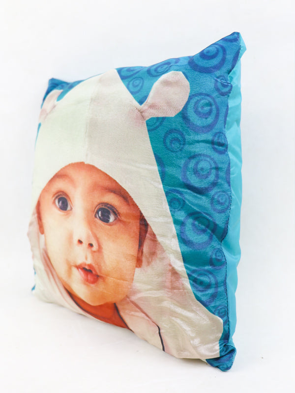 Kids Baby Square Pillow Sea Blue