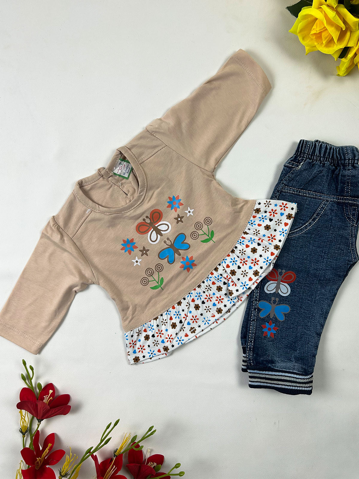 0Mth - 3Mth Brown Baby Suit For Newborn NBS823