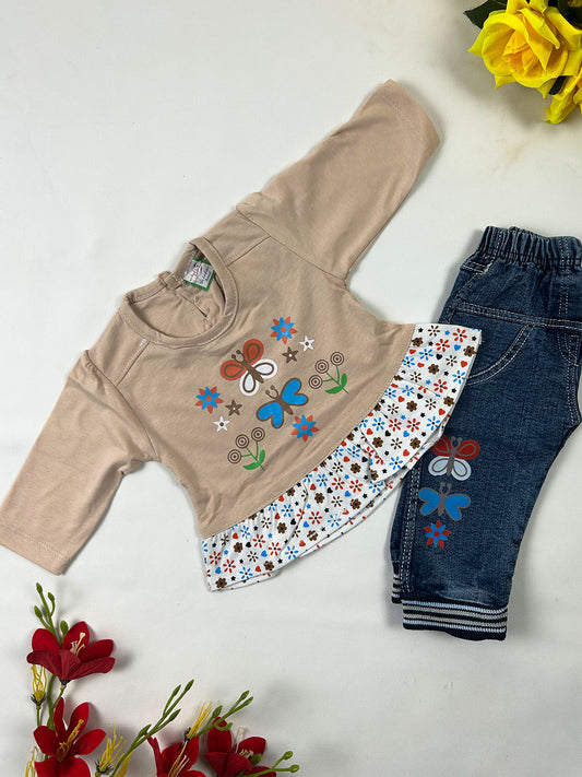 0Mth - 3Mth Brown Baby Suit For Newborn NBS823