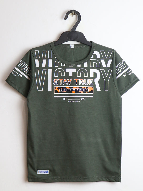 ATT Boys T-Shirt 5 Yrs - 10 Yrs True Green