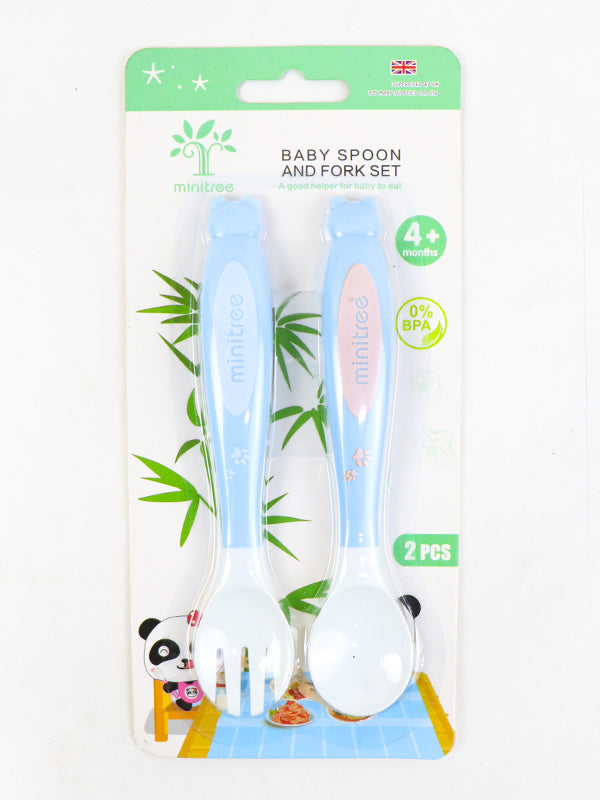 Baby Spoon Fork Set Blue