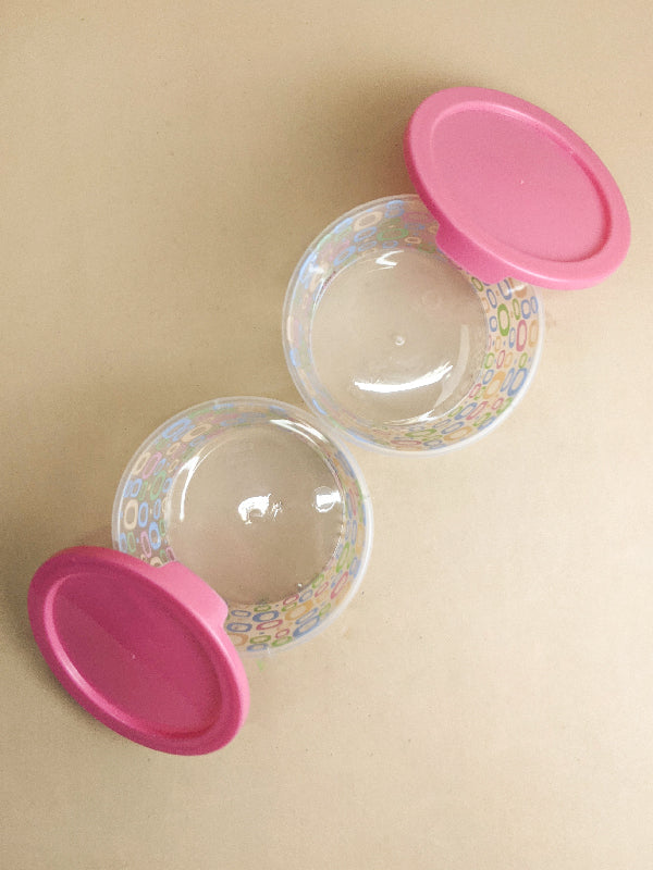 Pack Of 2 Food Container / Bowl Pink KIT-21