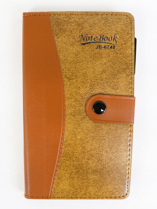 Leather Styled Diary Light Brown 01