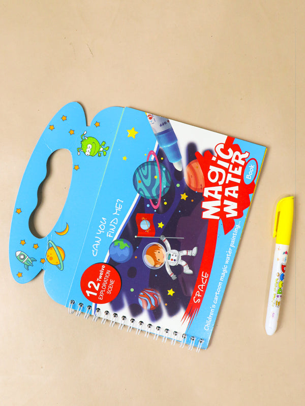 Magic Water Coloring Book & Magic Pen Space