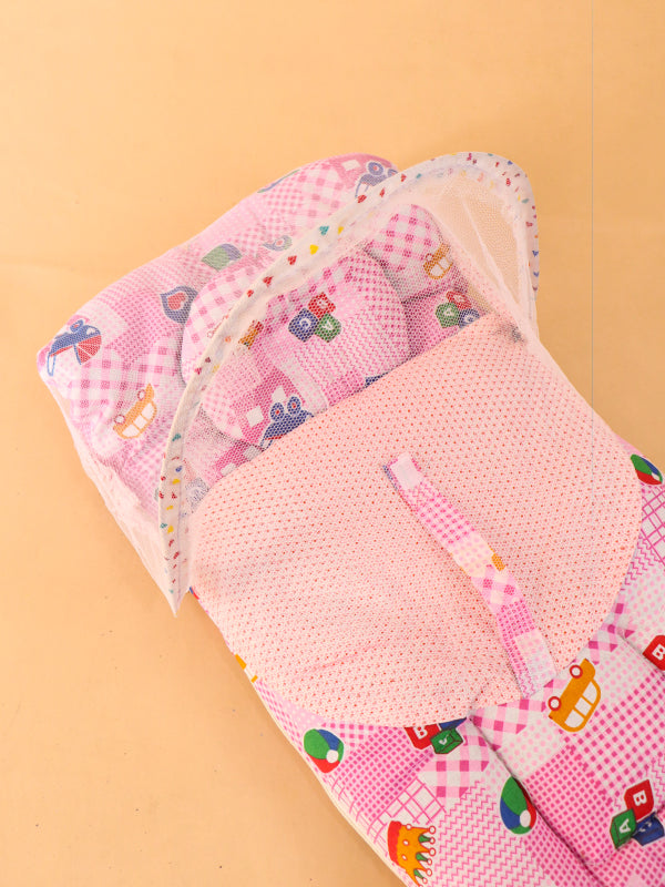 Pink Sleeping Bag With Mosquito Net For Newborns N NBSB08