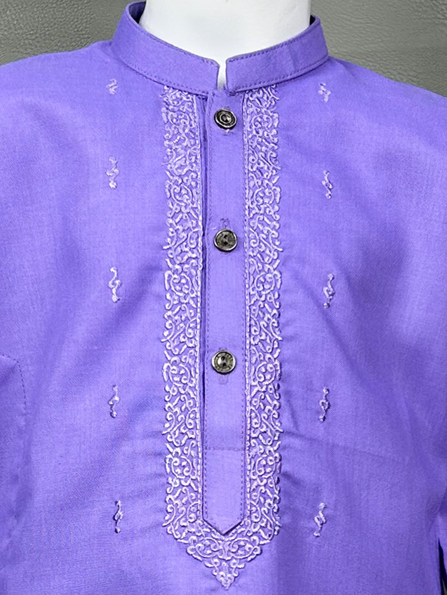 2Yrs - 14Yrs 720 Light Purple Kameez Shalwar Suit For Boys AM BKS122