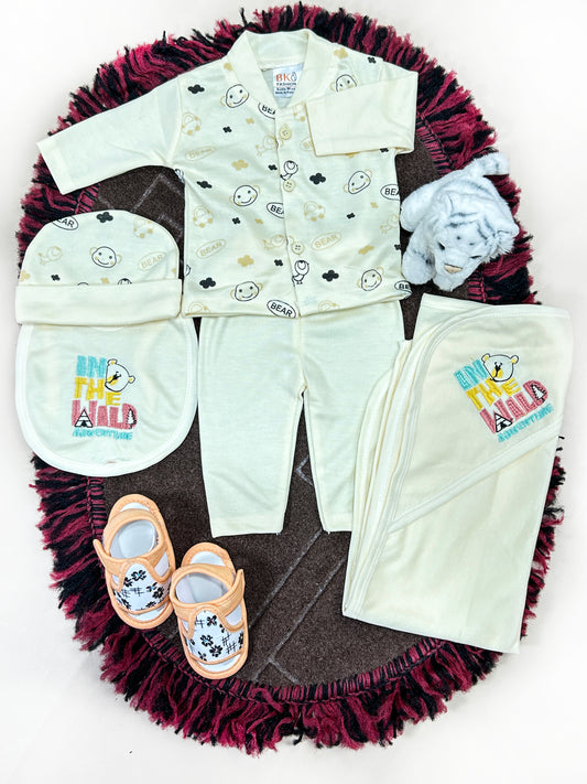 0Mth - 3Mth The Wild 5Pcs Gift Set For Newborn HG NBGS221