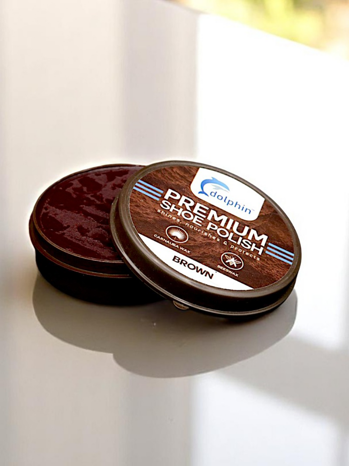 Dolphin Shoe Polish Brown SP13