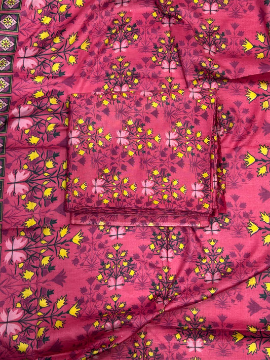 3Pcs Unstitched Digital Lawn Suit For Women WU221