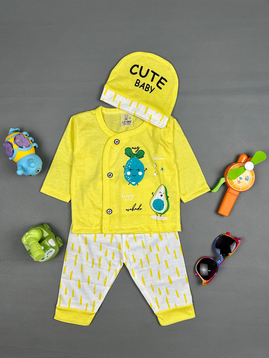 0Mth - 3Mth Cute Yellow Baby Suit For Newborn NBS303