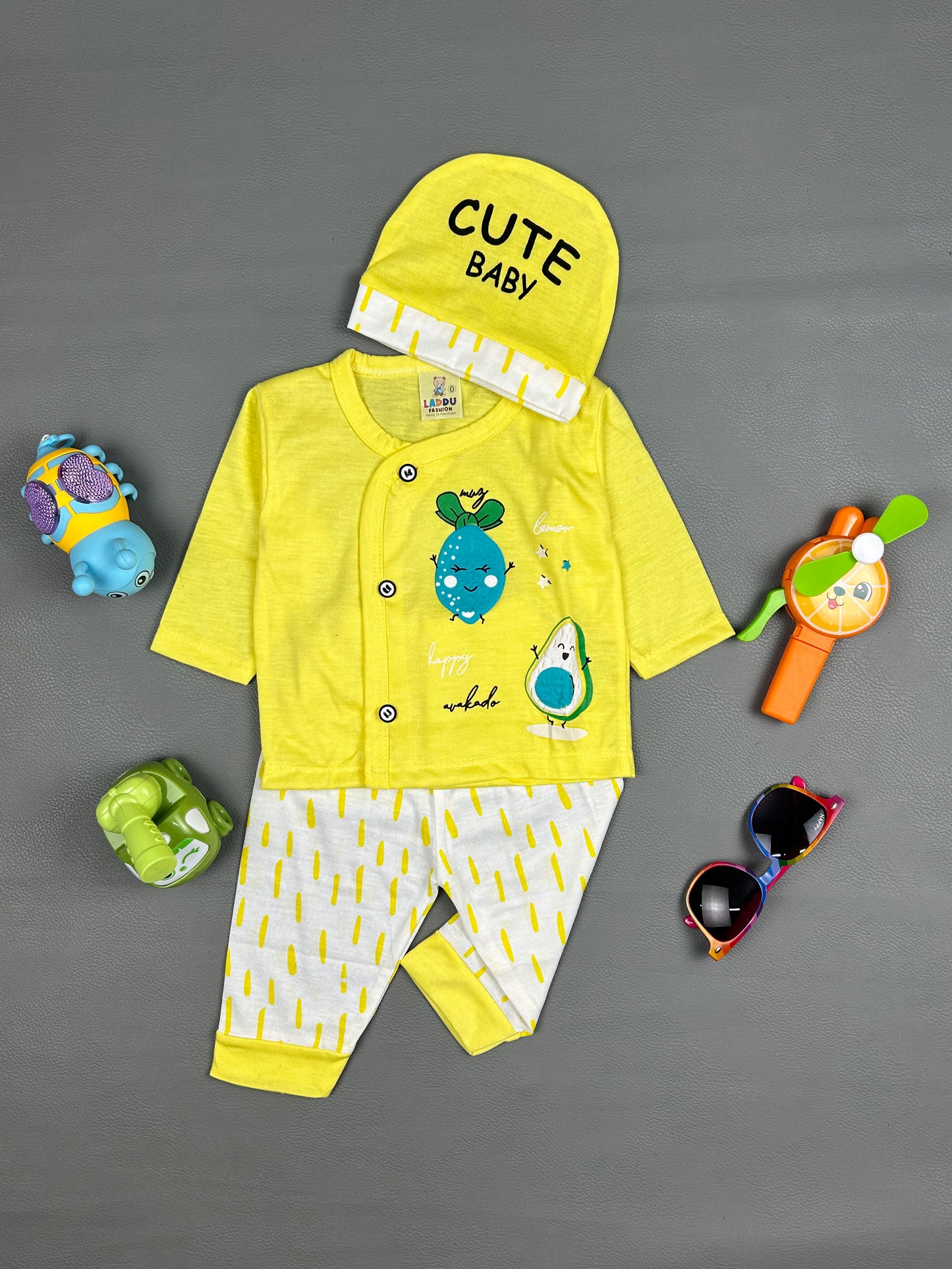 0Mth - 3Mth Cute Yellow Baby Suit For Newborn NBS303