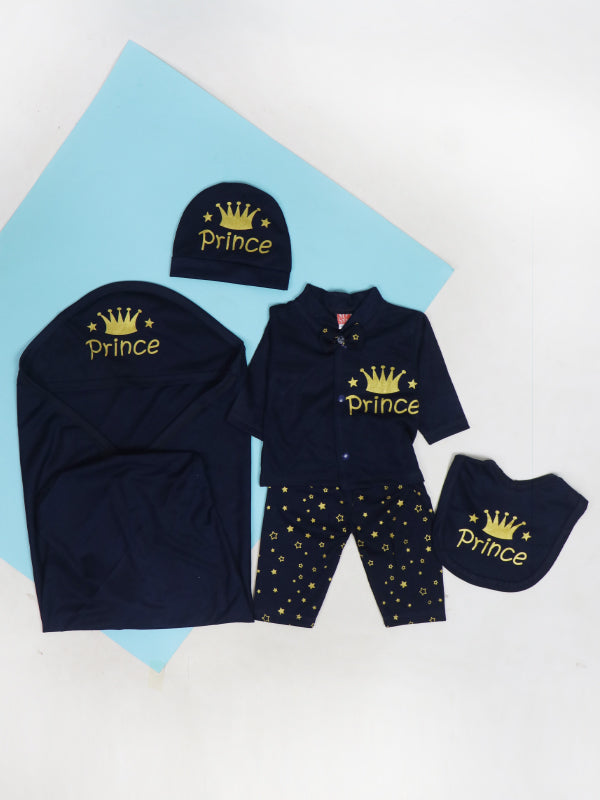 NBGS23 Newborn Pack of 5 Gift Set 0Mth - 3Mth Navy Blue