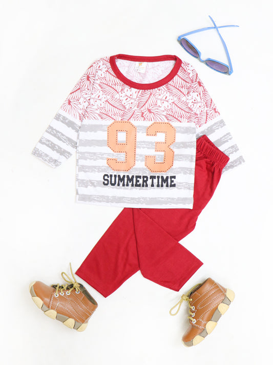 RG Kids Suit 1Yr - 4Yrs Summer Time Red