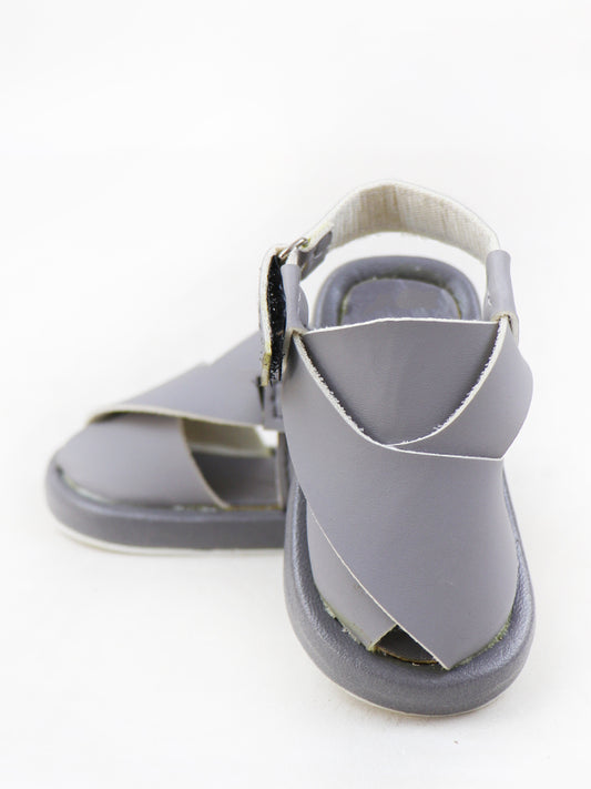 NBCB02 Baby Boy Crochet Bootie Peshawari Sandal Grey