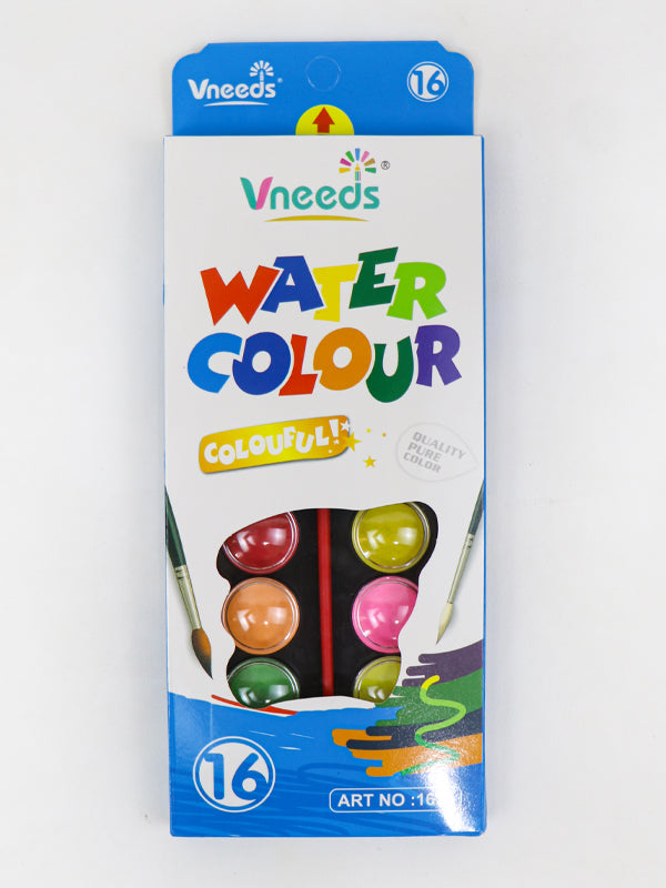 Vneeds Set of 16 Water Colors