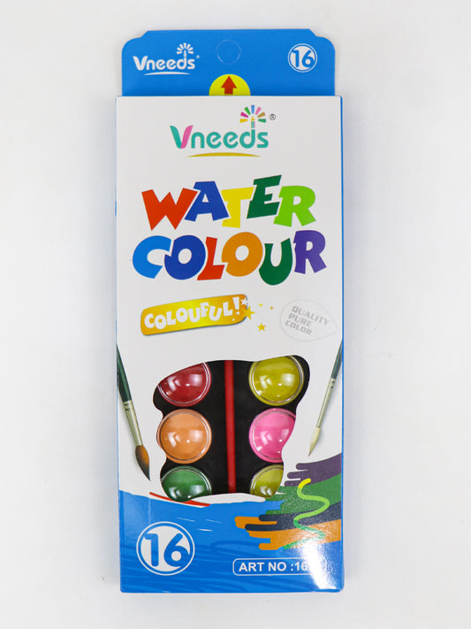 Vneeds Set of 16 Water Colors