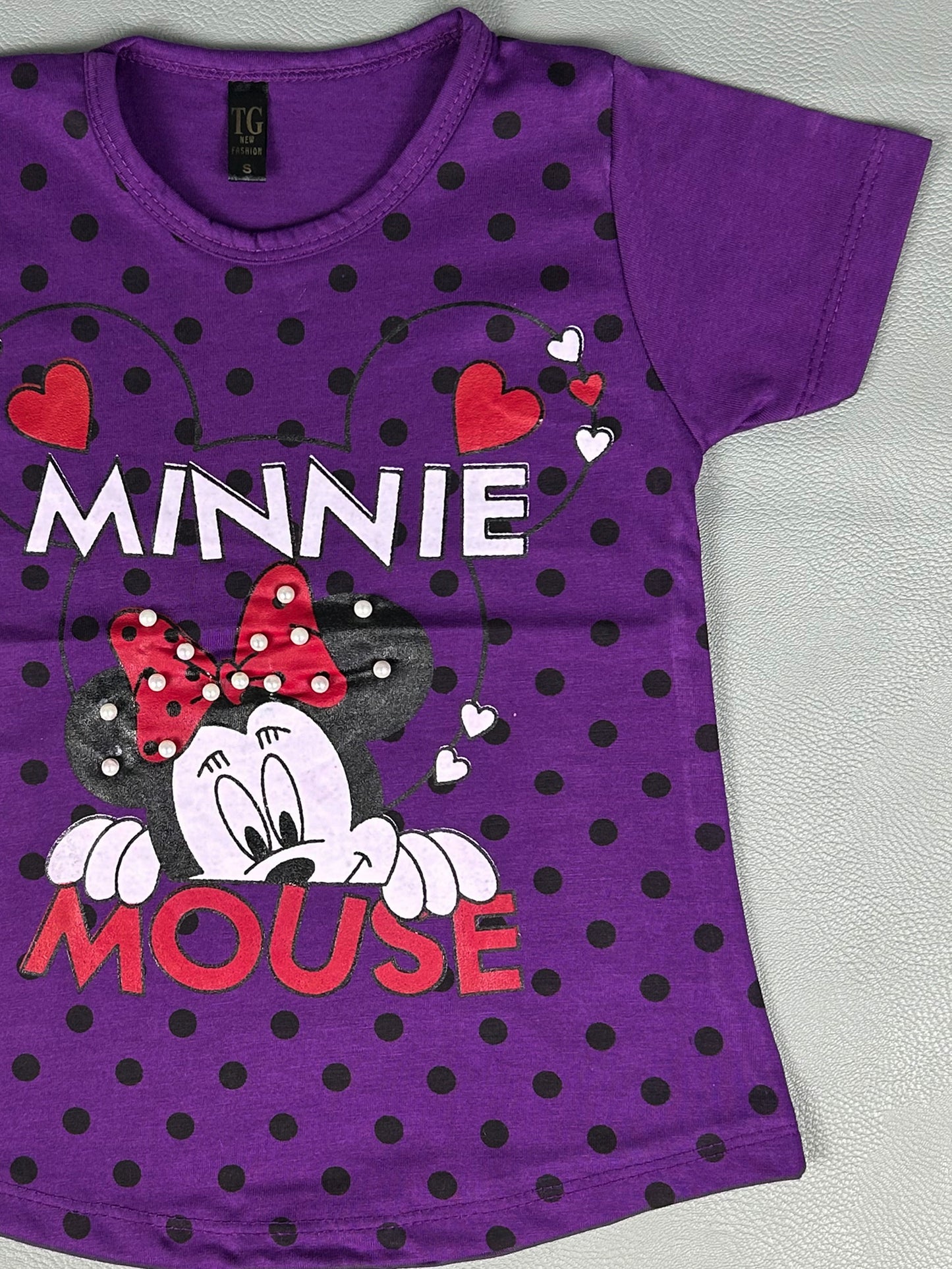 2.5Yrs - 7Yrs Minnie Dark Purple T-Shirt For Girls TB GTS31