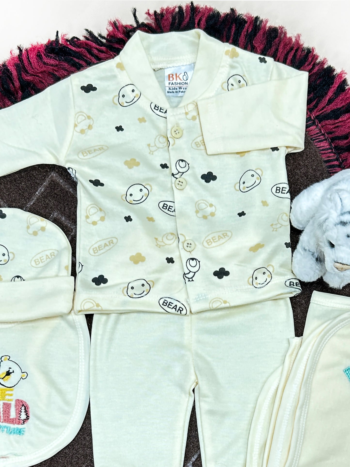 0Mth - 3Mth The Wild 5Pcs Gift Set For Newborn HG NBGS221